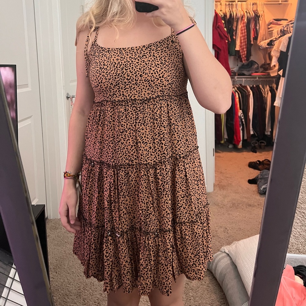 Cheetah print dress